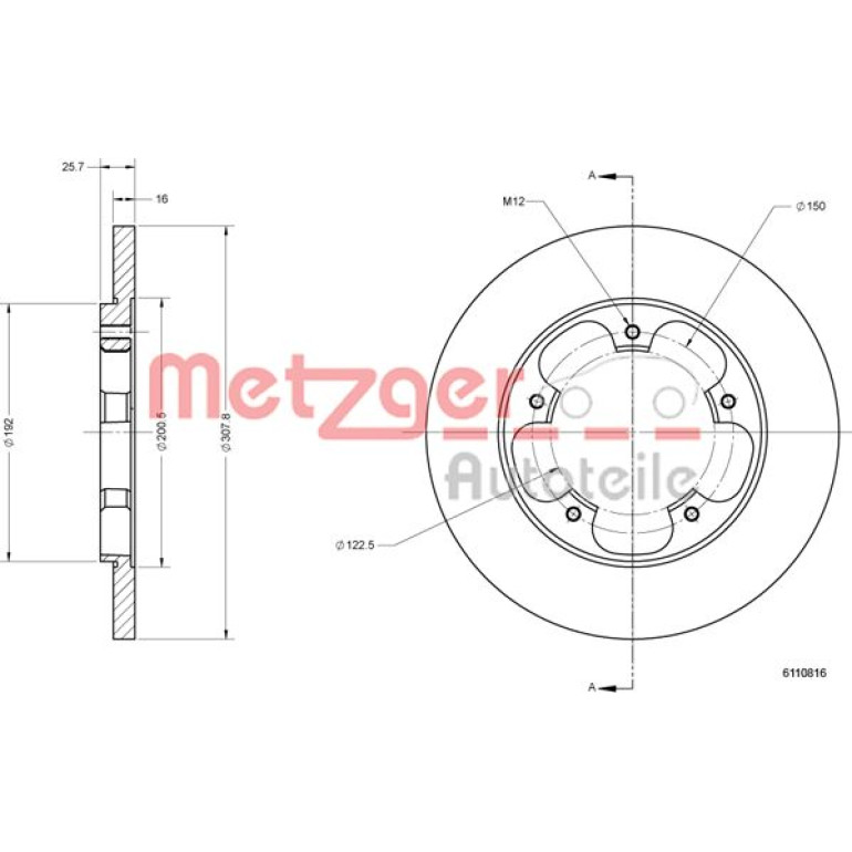Bremsscheibe 6110816