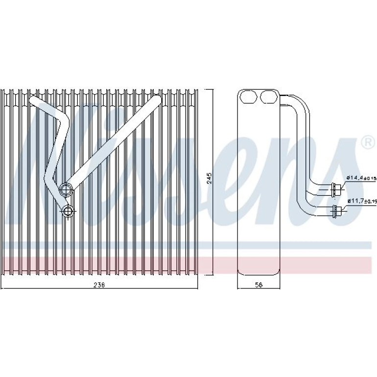Verdampfer, Klimaanlage 92163 Verdampfer, Klimaanlage 92163