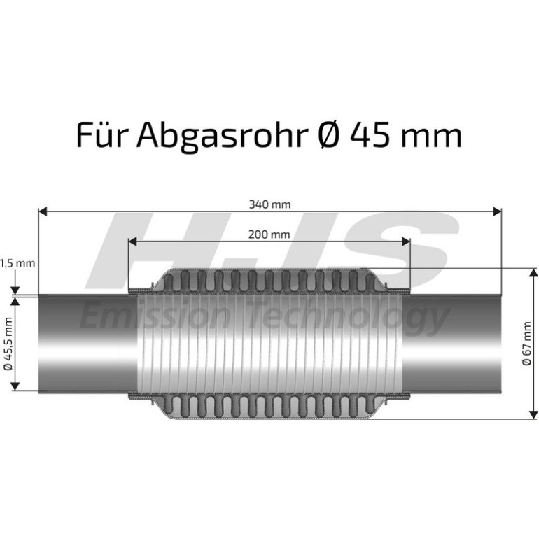 Flexrohr, Abgasanlage 83 00 8418 Flexrohr, Abgasanlage 83 00 8418