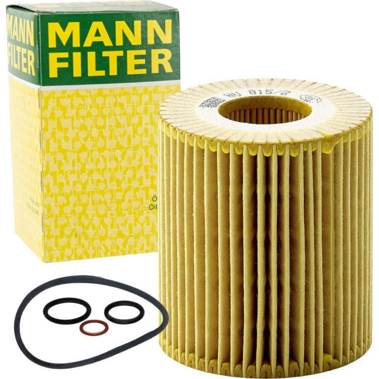 MANN-FILTER HU 815/2 x Ölfilter mit Dichtung, Filtereinsatz MANN-FILTER HU 815/2 x Ölfilter mit Dichtung, Filtereinsatz