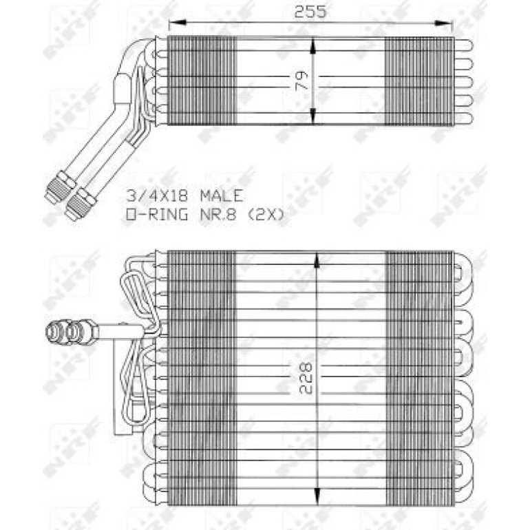 Verdampfer, Klimaanlage 36024 Verdampfer, Klimaanlage 36024