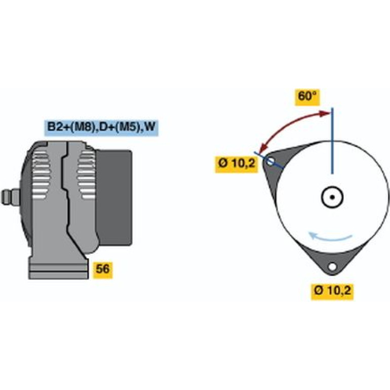 Generator 0 124 615 041 Generator 0 124 615 041