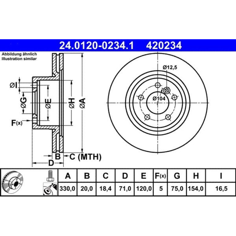 Bremsscheibe 24.0120-0234.1