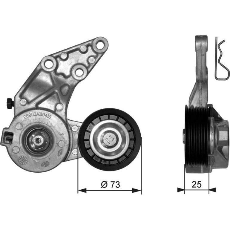 Spannrolle, Keilrippenriemen T39067 Spannrolle, Keilrippenriemen T39067