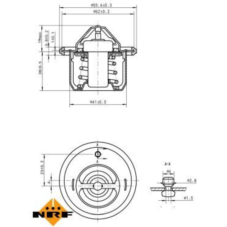 Thermostat, Kühlmittel 725152