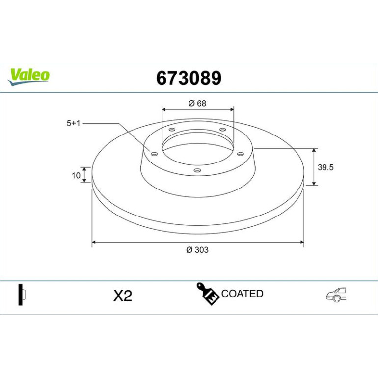 Bremsscheibe 673089 Bremsscheibe 673089