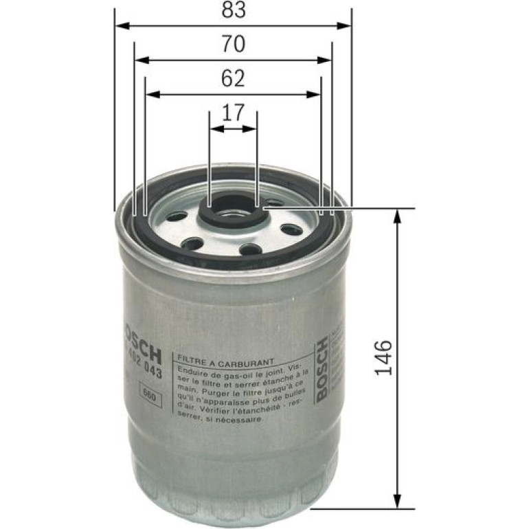 Kraftstofffilter F 026 402 043 Kraftstofffilter F 026 402 043