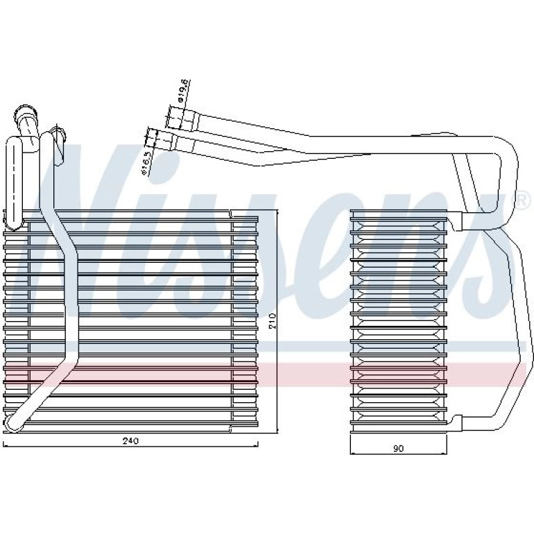 Verdampfer, Klimaanlage 92194 Verdampfer, Klimaanlage 92194