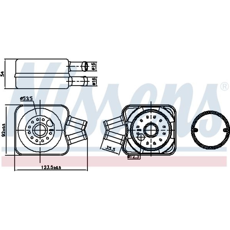 Ölkühler, Motoröl 90607