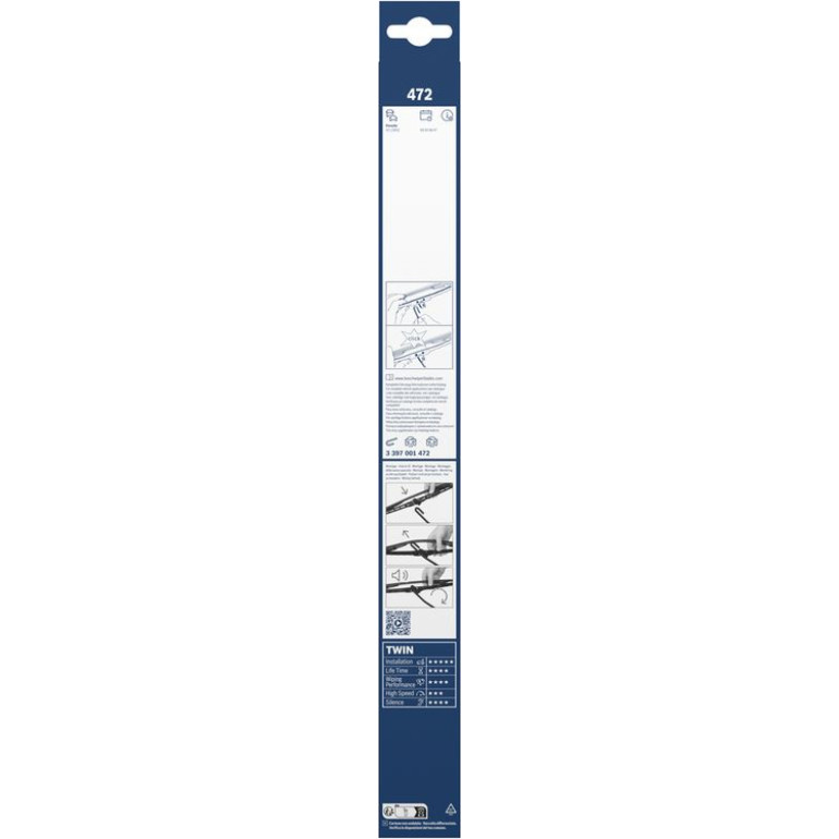 BOSCH 472 Scheibenwischer Twin 3 397 001 472