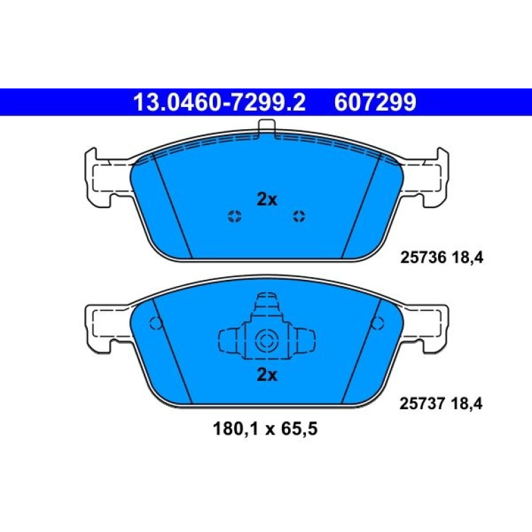 Bremsbelagsatz, Scheibenbremse 13.0460-7299.2 Bremsbelagsatz, Scheibenbremse 13.0460-7299.2