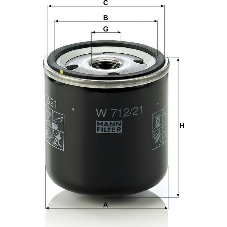 Ölfilter W 712/21 Ölfilter W 712/21