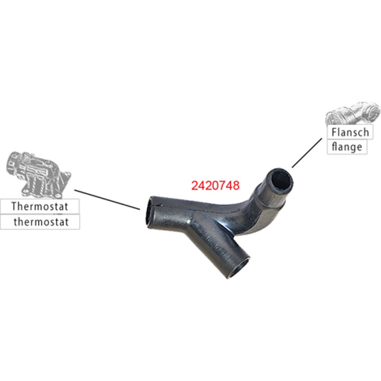 Kühlerschlauch 2420748 Kühlerschlauch 2420748