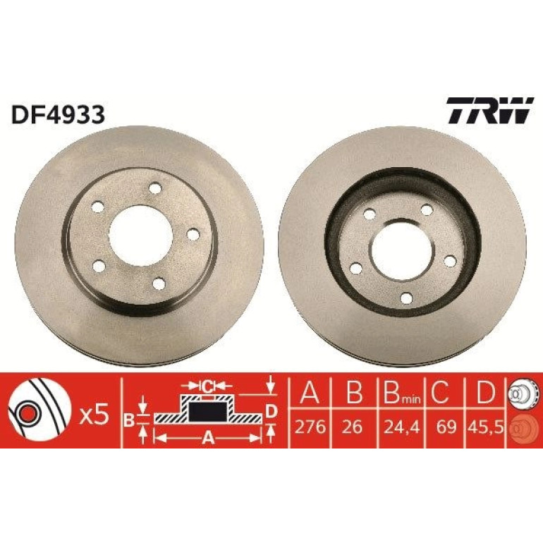 Bremsscheibe DF4933