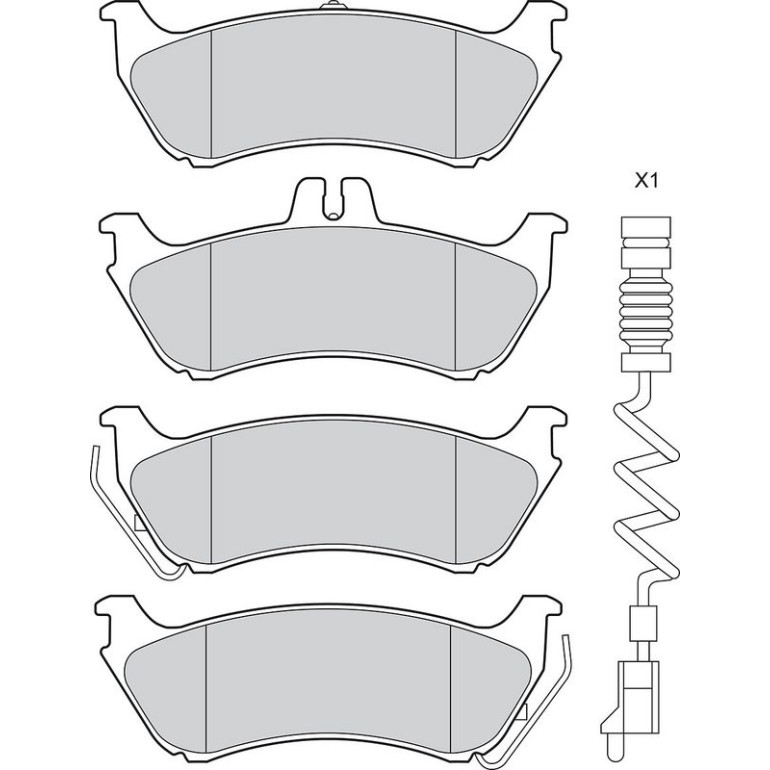 Bremsbelagsatz, Scheibenbremse 302820 Bremsbelagsatz, Scheibenbremse 302820