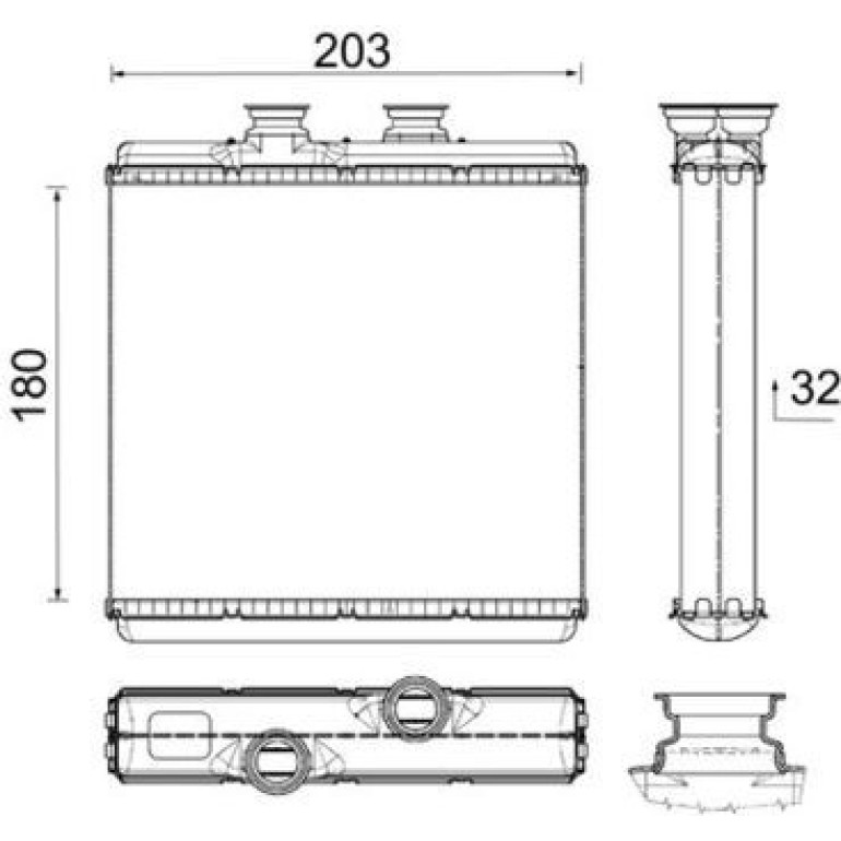 Wärmetauscher, Innenraumheizung AH 183 000P Wärmetauscher, Innenraumheizung AH 183 000P