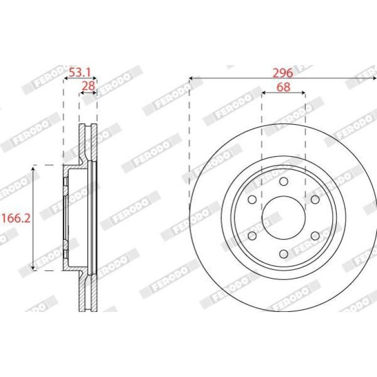 Bremsscheibe DDF2742C