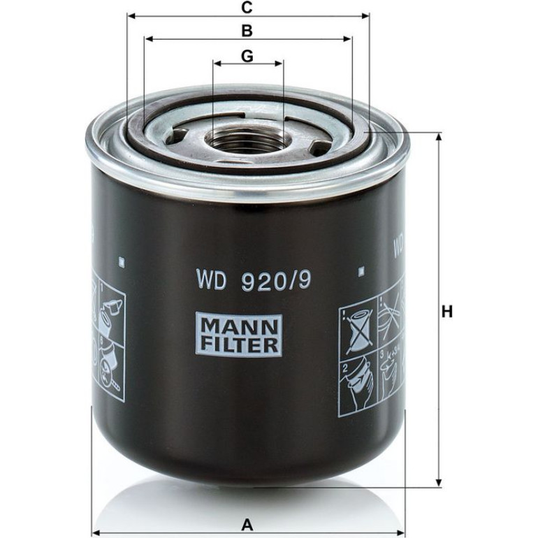Ölfilter WD 920/9 Ölfilter WD 920/9