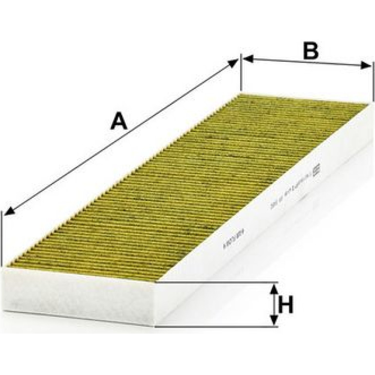 MANN-FILTER FP 5480 Innenraumfilter FreciousPlus Aktivkohlefilter mit Polyphenol, antibakteriell, Feinstaubfilter (PM 2.5)