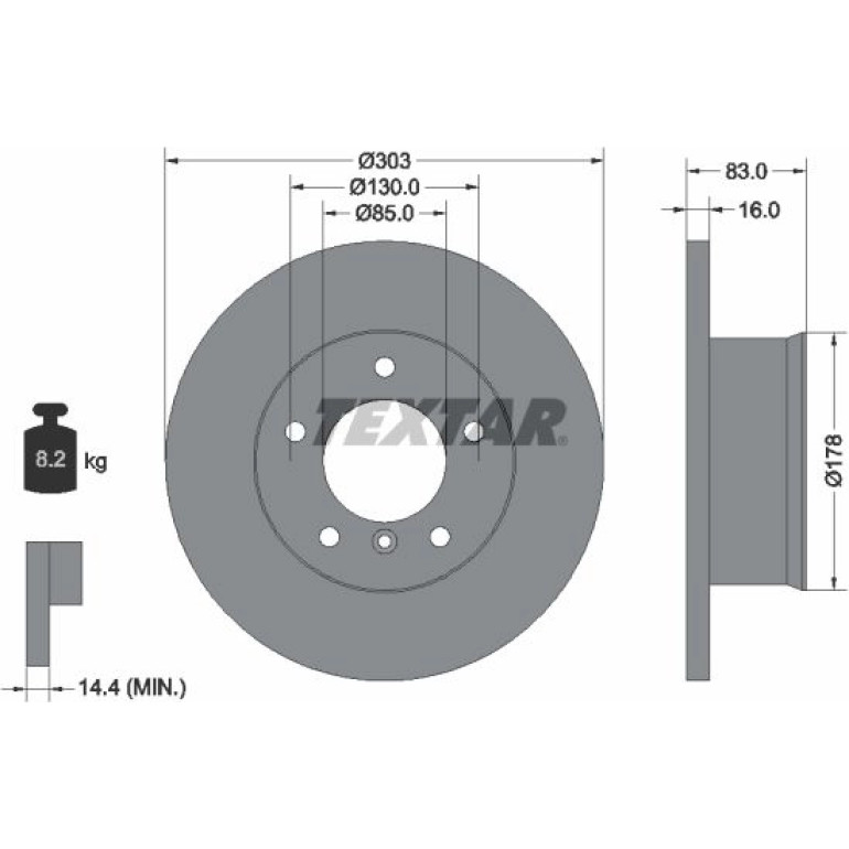 Bremsscheibe 92020300 Bremsscheibe 92020300