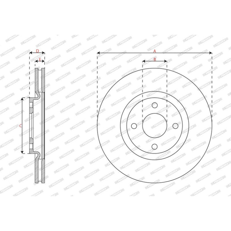 Bremsscheibe DDF3043C Bremsscheibe DDF3043C