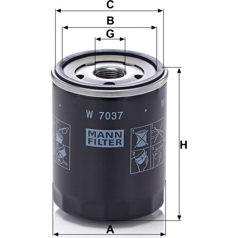 Ölfilter W 7037 Ölfilter W 7037