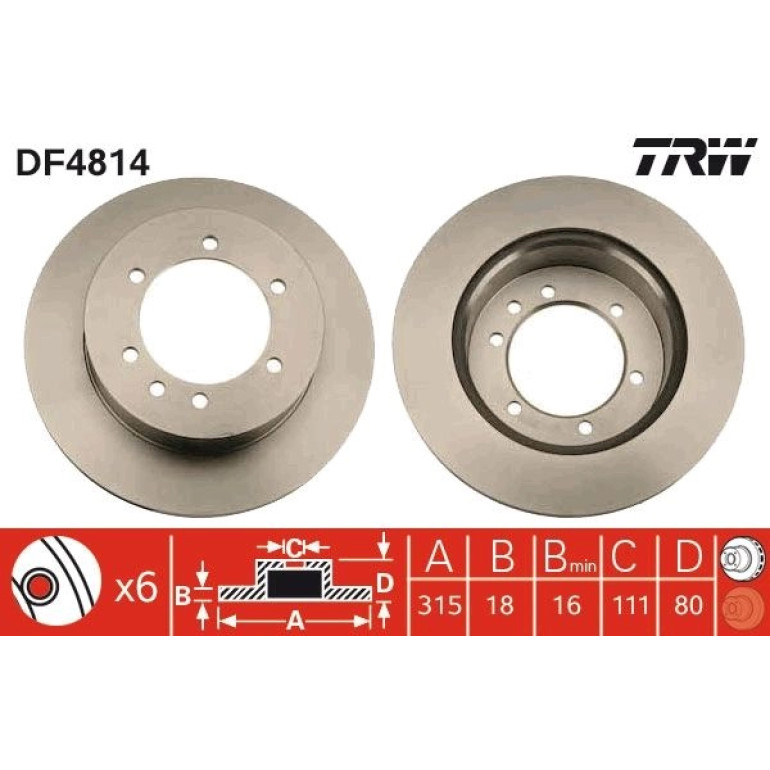 Bremsscheibe DF4814 Bremsscheibe DF4814