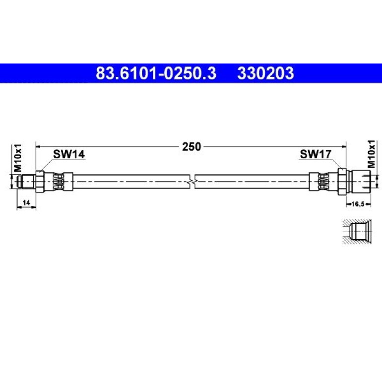 Bremsschlauch 83.6101-0250.3 Bremsschlauch 83.6101-0250.3