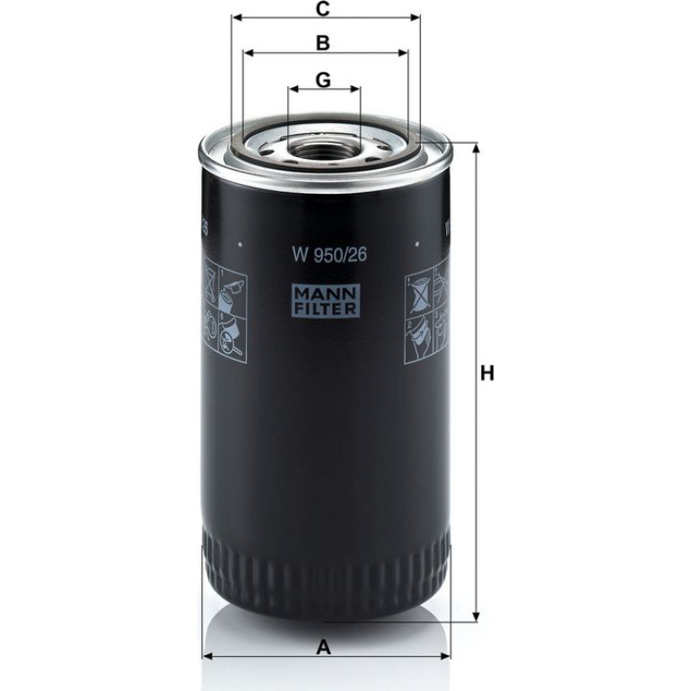 Ölfilter W 950/26