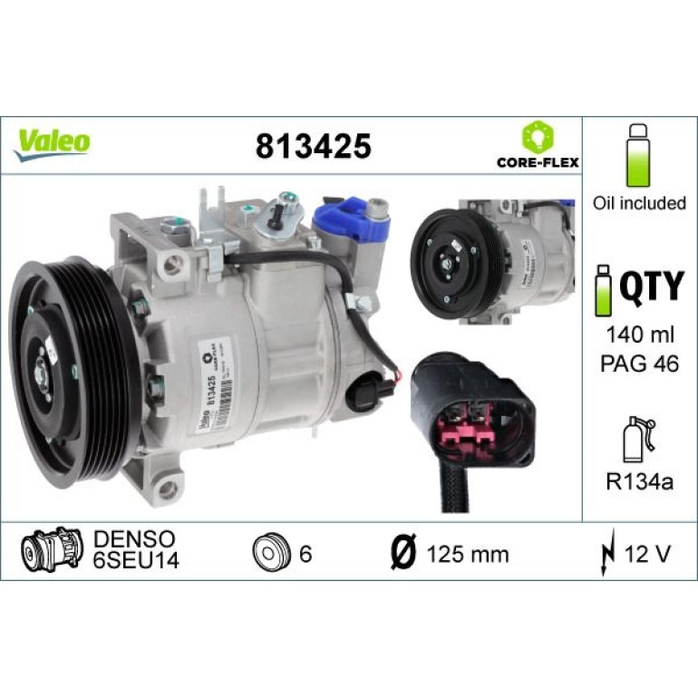 Kompressor, Klimaanlage 813425