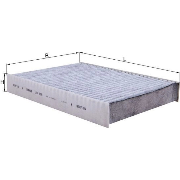 Filter, Innenraumluft LAK 686 Filter, Innenraumluft LAK 686