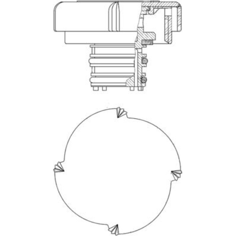 Verschlussdeckel, Kühlmittelbehälter CRB 21 000P