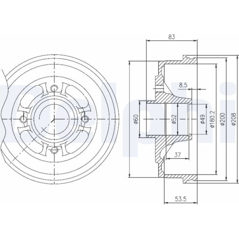 Bremstrommel BFR272