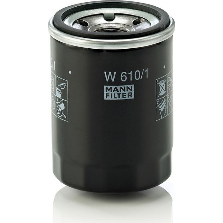 MANN-FILTER W 610/1 Ölfilter 3/4-16 UNF, mit einem Rücklaufsperrventil, Anschraubfilter MANN-FILTER W 610/1 Ölfilter 3/4-16 UNF, mit einem Rücklaufsperrventil, Anschraubfilter