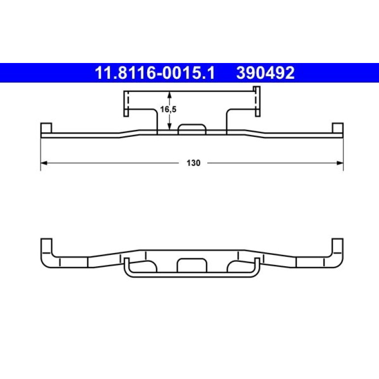 Feder, Bremssattel 11.8116-0015.1