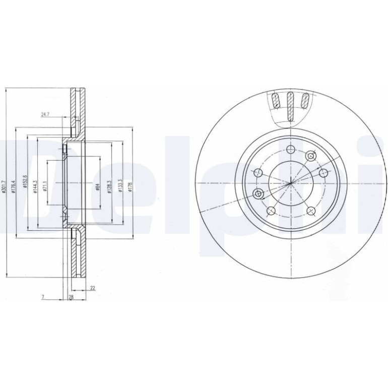Bremsscheibe BG4150 Bremsscheibe BG4150