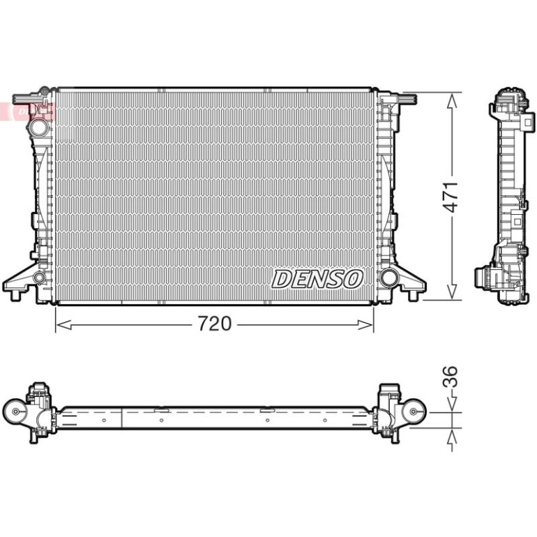 Kühler, Motorkühlung DRM02047 Kühler, Motorkühlung DRM02047