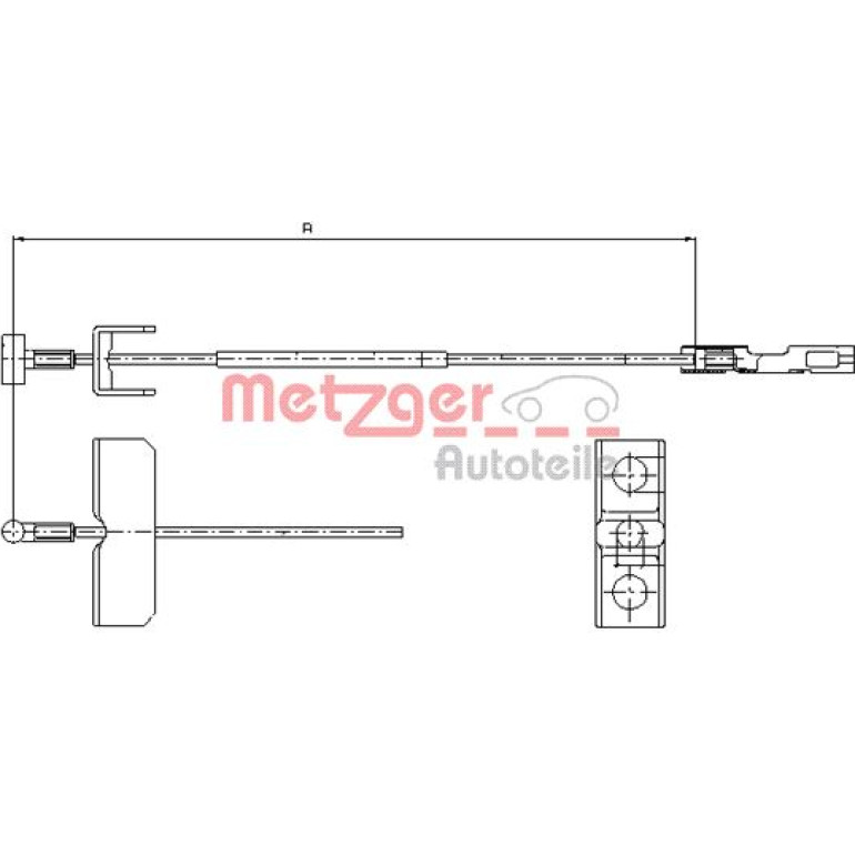 Seilzug, Feststellbremse 11.6803 Seilzug, Feststellbremse 11.6803