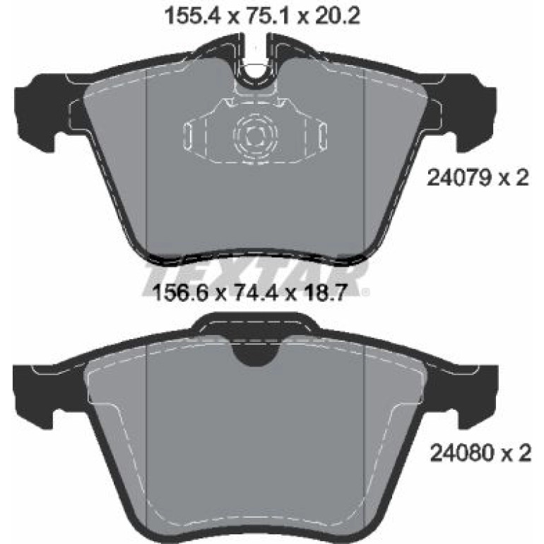 Bremsbelagsatz, Scheibenbremse 2407903 Bremsbelagsatz, Scheibenbremse 2407903