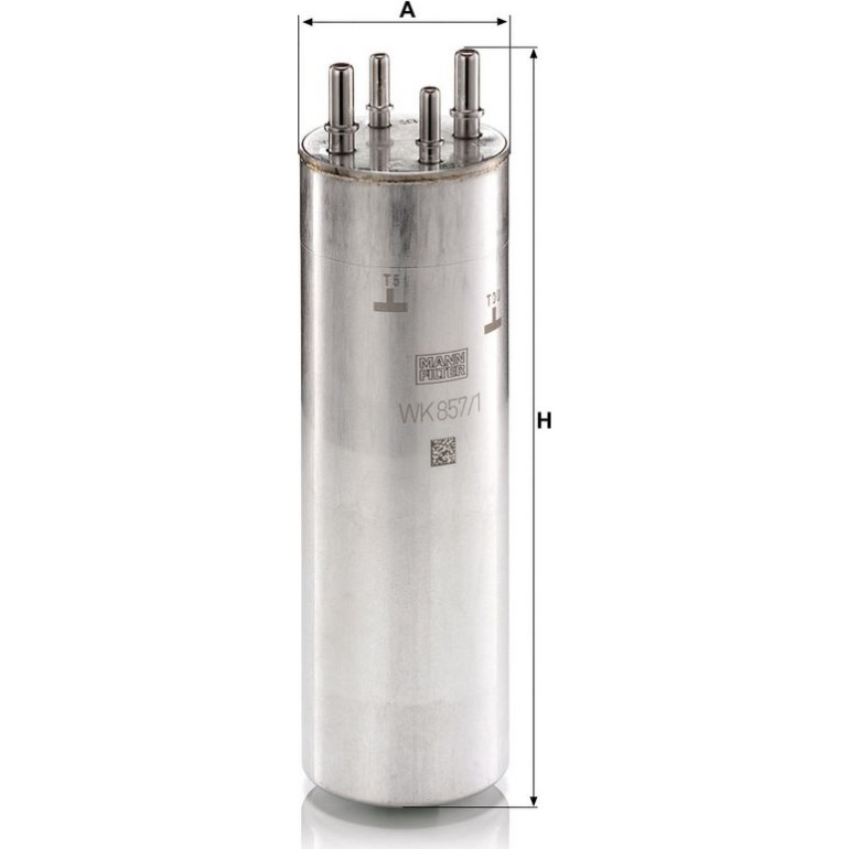 MANN-FILTER WK 857/1 Kraftstofffilter
