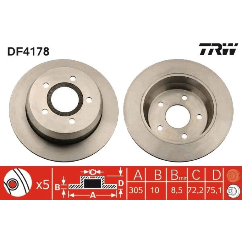 Bremsscheibe DF4178