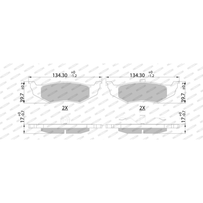 Bremsbelagsatz, Scheibenbremse FDB1099 Bremsbelagsatz, Scheibenbremse FDB1099