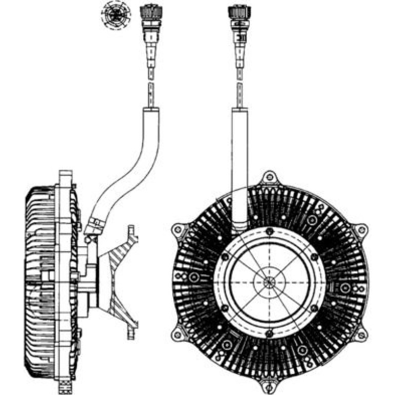 Kupplung, Kühlerlüfter CFC 216 000P