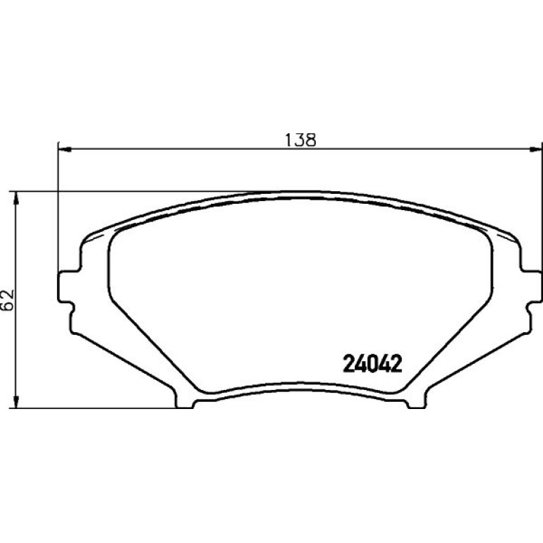 Bremsbelagsatz, Scheibenbremse 8DB 355 010-881 Bremsbelagsatz, Scheibenbremse 8DB 355 010-881