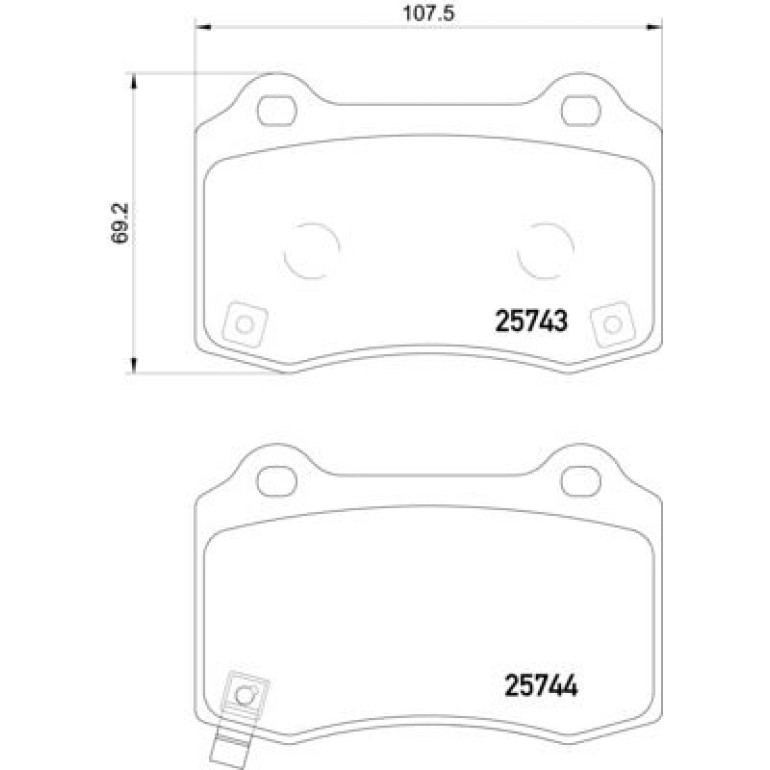 Bremsbelagsatz, Scheibenbremse 8DB 355 021-251 Bremsbelagsatz, Scheibenbremse 8DB 355 021-251