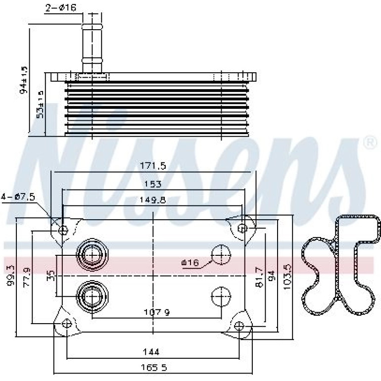 Ölkühler, Motoröl 90683 Ölkühler, Motoröl 90683