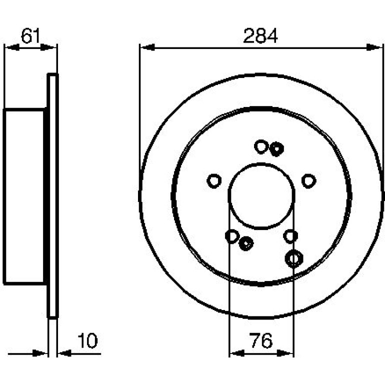 Bremsscheibe 0 986 479 C61 Bremsscheibe 0 986 479 C61
