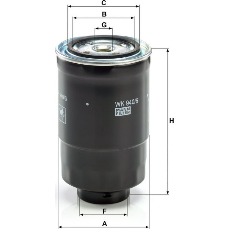 Kraftstofffilter WK 940/6 X