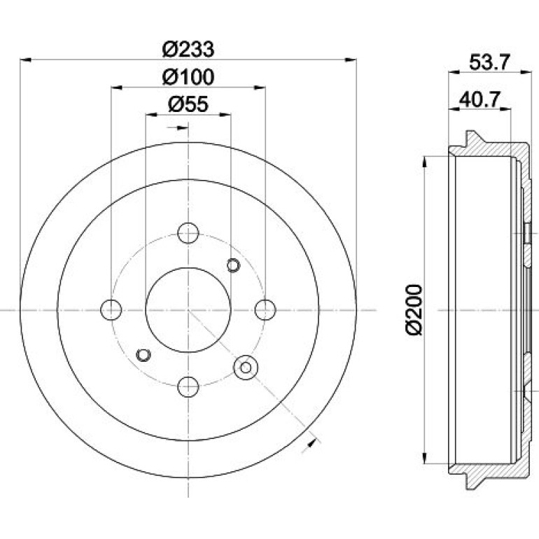 Bremstrommel 8DT 355 300-581