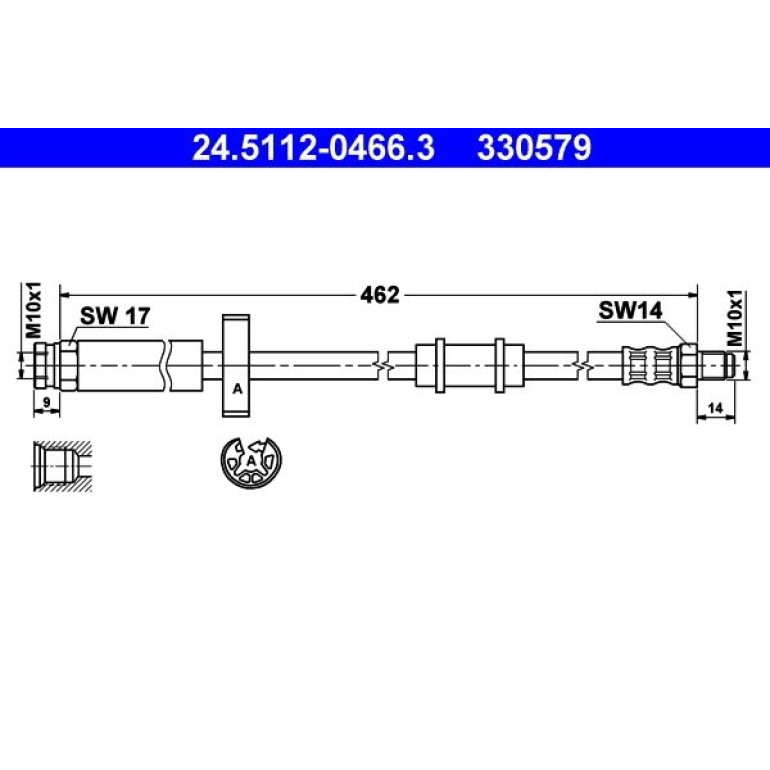 Bremsschlauch 24.5112-0466.3 Bremsschlauch 24.5112-0466.3